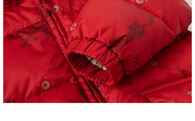 Abrigo Acolchado Rojo Tigre para Niños y Niñas - Diseño Anual - Image 4