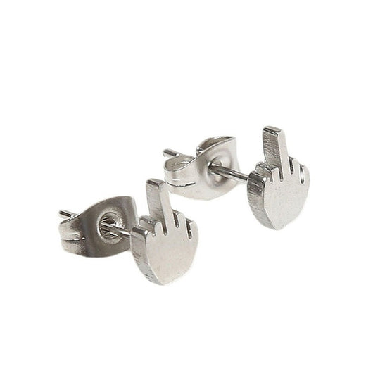 Aretes Dedo Medio - Joyería Alternativa Audaz - Image 16