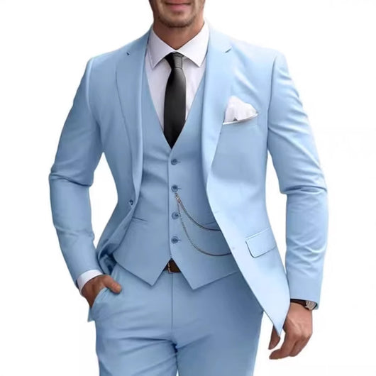Traje Slim Fit Ejecutivo para Hombre - Elegancia Formal y Temperamento Empresarial - Image 4