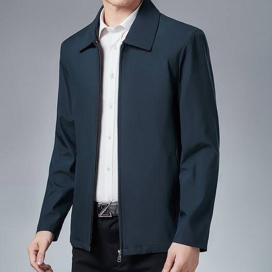 Chaqueta Casual con Solapa para Hombre Maduro - Image 4