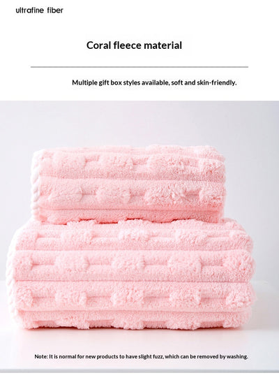 Toalla Facial Extragrande de Terciopelo Coral - Absorbente y Suave - Image 18