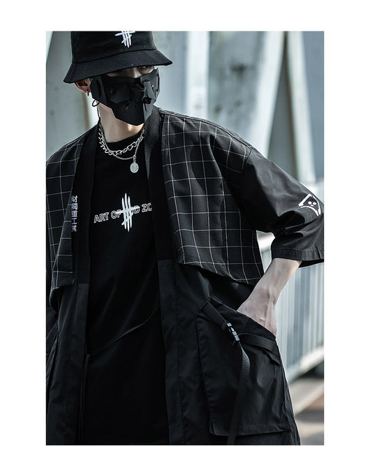 Camisa Retro Suelta con Costuras Reforzadas y Manga Tres Cuartos para Hombre - Image 17