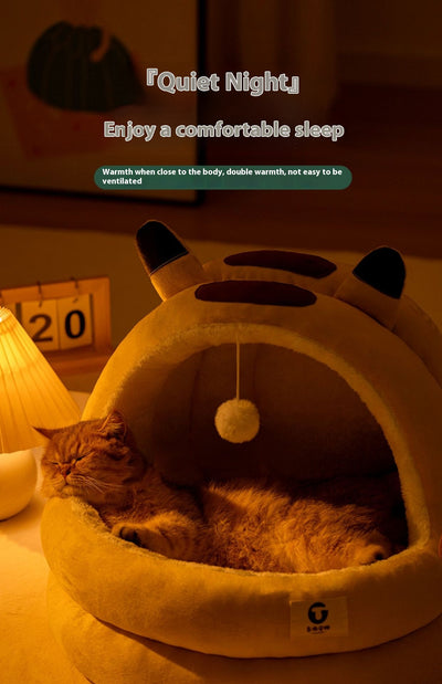 Cama Nido para Gatos Cerrada Cuatro Estaciones - Calidez Todo el Año - Image 24