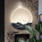 Lámpara de Pared LED Zen Estilo Asiático para Sala y Dormitorio