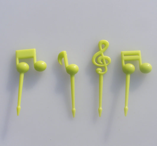 Juego de 16 Tenedores Infantiles con Diseño de Notas Musicales - Image 6