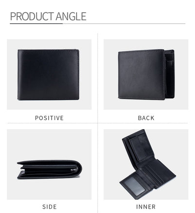 Billetera Trifold de Cuero Genuino para Hombre - Multifuncional - Image 23