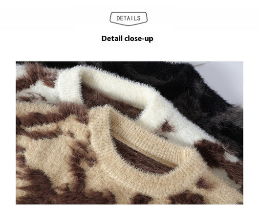 Suéter Holgado Cuello Redondo para Hombre - Tejido Cálido Otoño Invierno - Image 13