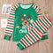 Letter Print Family Pajamas - Father and Son Set