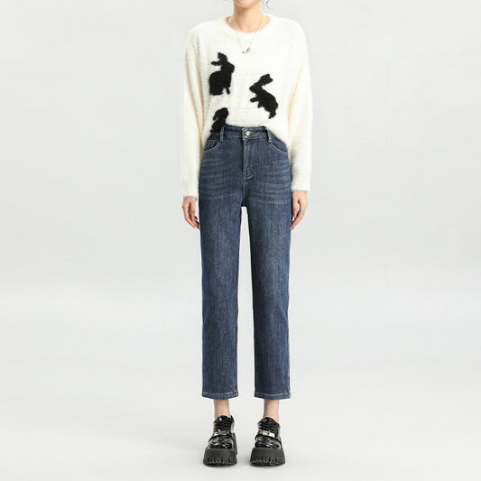 Jeans Cortos Acolchados para Mujer con Forro Térmico