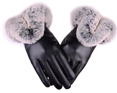 Guantes de Piel de Oveja Cálidos en Colores Lisos para Mujer - Image 6