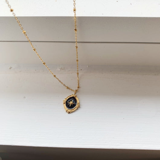 Collar Cadena de Clavícula con Estrellas - Oro Negro Minimalista - Image 11