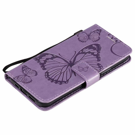 Funda de Cuero para Teléfono con Mariposa Prensada - Image 34
