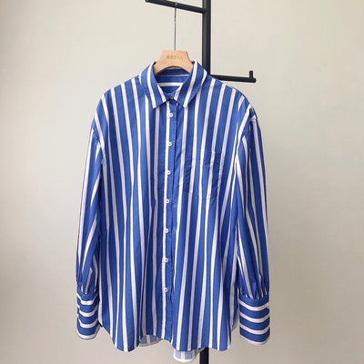 Blusa Suelta Manga Larga con Corte Tridimensional para Mujer - Image 9