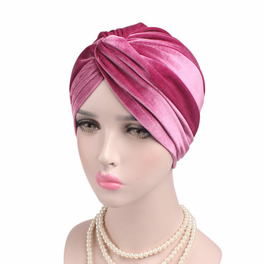 Gorro Bandana Elástico de Terciopelo Otoño Invierno - Image 12