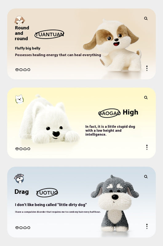 Llavero Peluche Perrito Schnauzer - Bolsa Decorativa Adorable - Image 17
