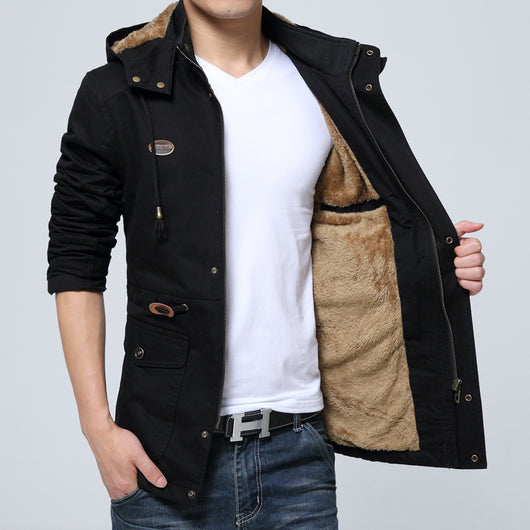 Abrigo Impermeable para Hombre Otoño Invierno con Forro Térmico - Image 6