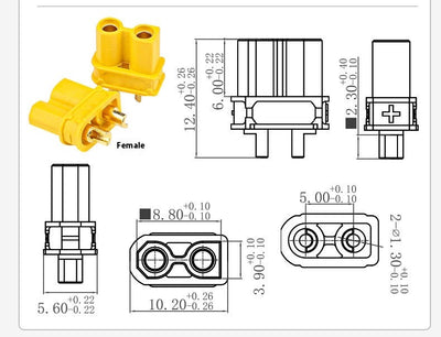 Conector Banana de Alta Corriente para Motores de Aeromodelismo (Macho y Hembra) - Image 10