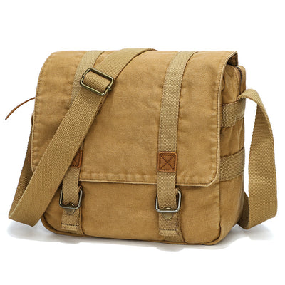 Bolsa de Lona Retro para Hombre - Bandolera Portátil de Estilo Vintage - Image 2