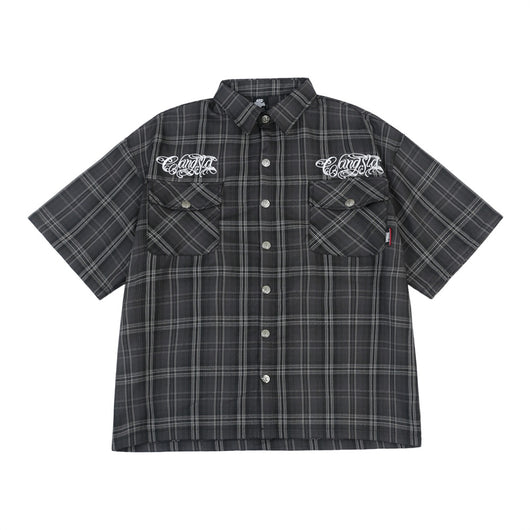Camisa de Manga Corta con Letras Bordadas para Hombre - Image 22