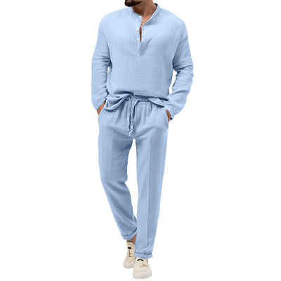 Conjunto Casual de 3 Piezas: Camiseta Manga Larga, Camisa y Pantalones - Image 8