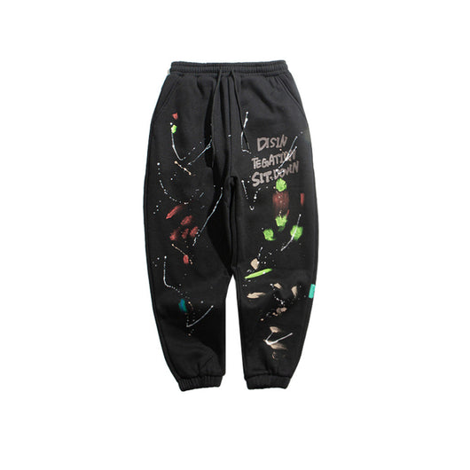 Pantalones Vintage con Estampado Paint Splash - Image 6