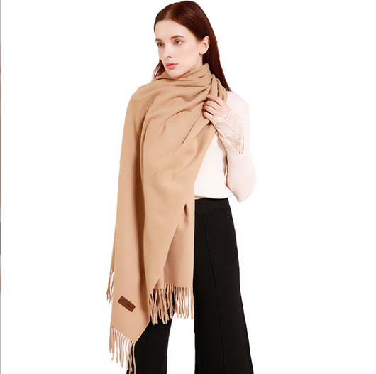 Bufanda de Cachemira Suave para Mujer - Colores Lisos y Cálidos - Image 9