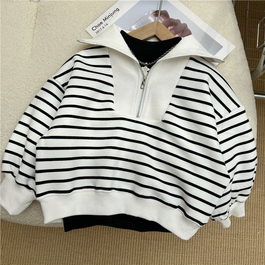 Suéter Polo con Panel de Cuello Suelto y Manga Larga - Image 6