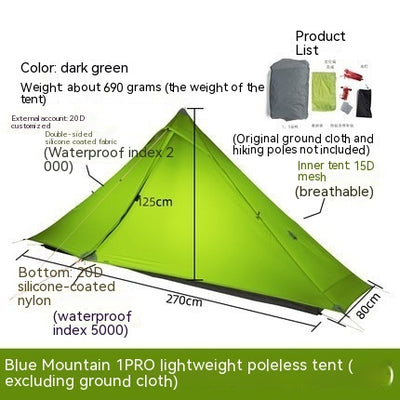 Carpa de Camping Impermeable sin Varillas - Image 4