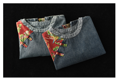 Suéter Largo Artístico de Tejido Jacquard Estilo Folclórico para Mujer - Image 7