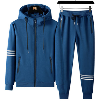 Conjunto Deportivo de Sudadera con Capucha y Pantalón en Algodón Puro para Hombre - Image 6
