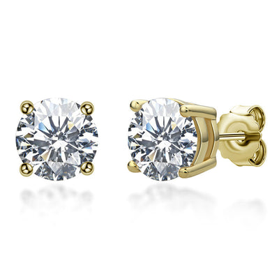 Aretes de Plata 925 con Moissanita 18K - Brillo Eterno - Image 2
