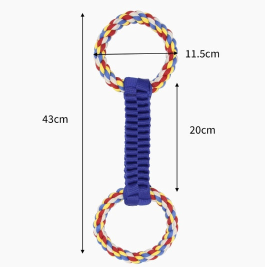 Juguete de Cuerda para Tirar Limpiador Dental Interactivo para Perros - Image 5