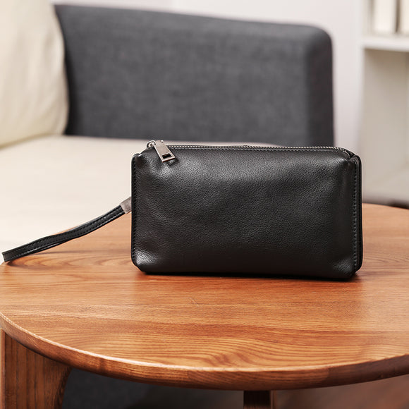 Billetera de Cuero Casual Retro para Hombre