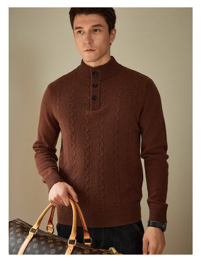 Suéter Grueso con Cuello Tipo Polo - Colección Otoño Invierno - Image 10