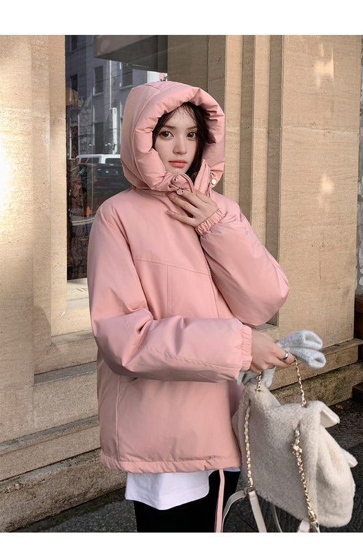 Chaqueta Acolchada Impermeable con Capucha y Doble Cierre para Mujer - Image 12