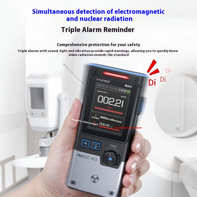 Detector de Radiación Nuclear con Alarma Geiger - Dosímetro Profesional