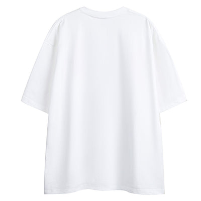 Camiseta Holgada Estampado Caricatura para Hombre - Image 3