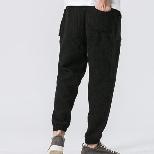 Pantalones Casuales de Doble Capa con Efecto Arrugado y Corte Acampanado - Image 17