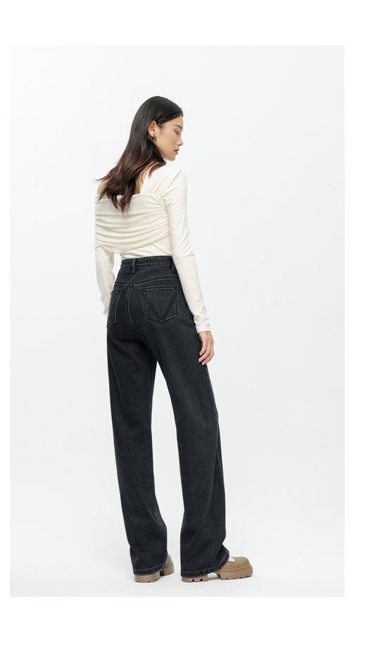 Jeans Bicolor Negro y Gris para Mujer - Estilo Versátil - Image 12