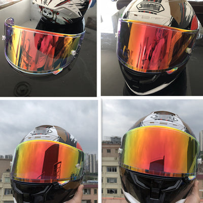 Lentes Electrochapados para Casco RYD - Set Completo con Protección Solar y Antivaho