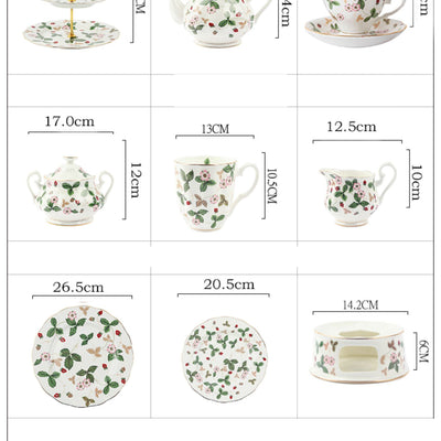 Juego de Té de la Tarde Estilo Europeo Lujo Exquisito - Image 12