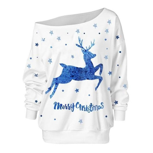 Playera Navideña Estampada para Mujer - Manga Larga Casual - Image 5