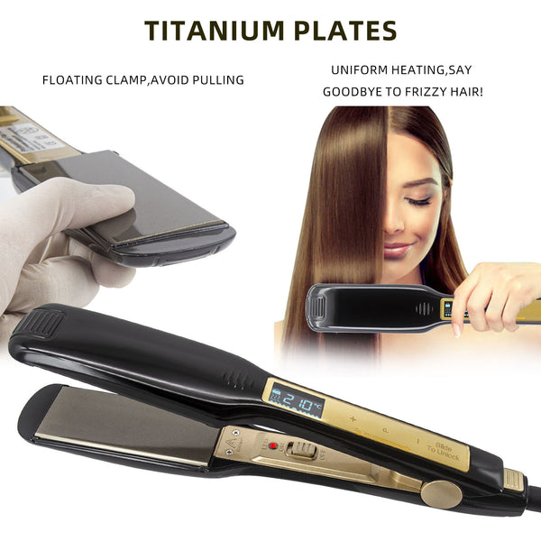 Plancha Alisadora Profesional con Pantalla Táctil para Salones de Belleza