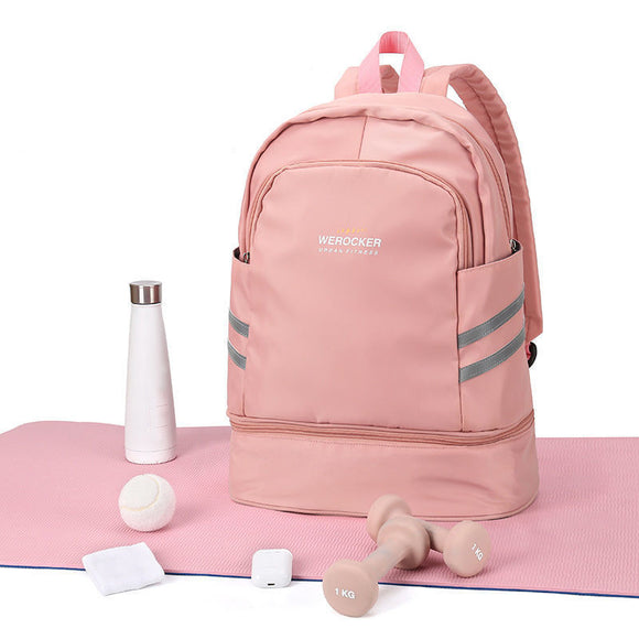 Mochila Portátil con Compartimentos Secos y Húmedos para Mujer