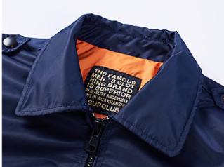 Chaqueta Bomber Casual de Hombre en Colores Sólidos - Image 6