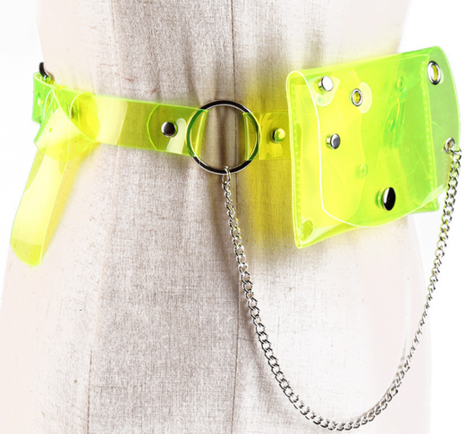 Bolsa Transparente de Cintura con Cadena para Mujer - Mini Crossbody - Image 15