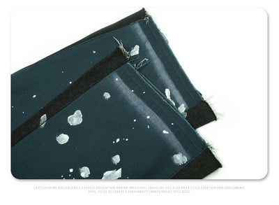 Jeans Anchos Desgastados con Diseño Graffiti Splash de Pintura Artesanal - Image 19