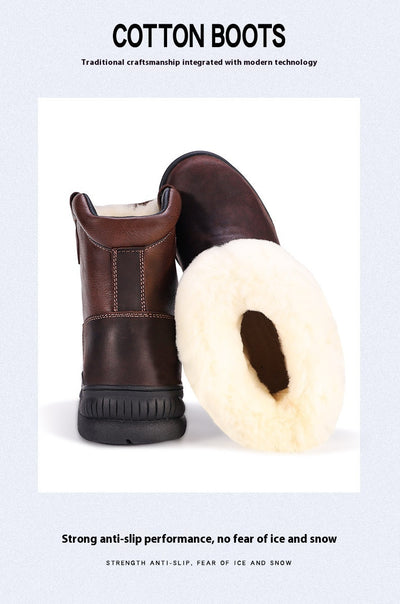 Botas de Lana Impermeables con Plataforma Antideslizante y Forro Cálido - Image 9