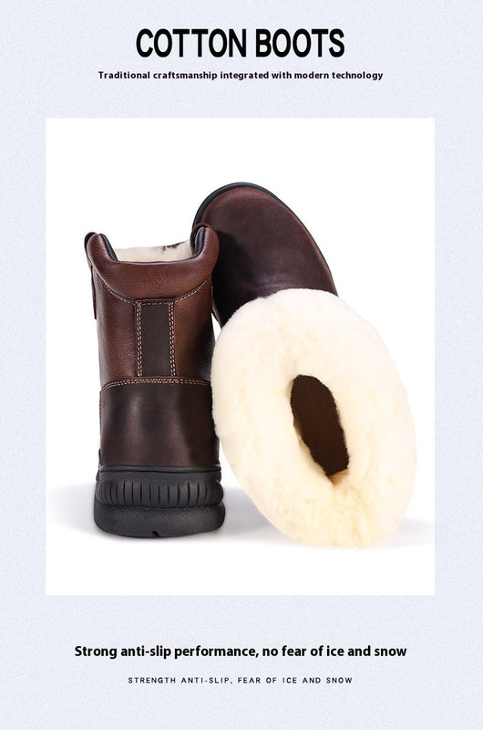 Botas de Lana Impermeables con Plataforma Antideslizante y Forro Cálido - Image 9