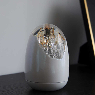 Lámpara de Mesa Huevo con Textura de Cristal - Diseño Minimalista - Image 4
